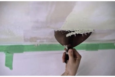 Do-It-Yourself Painted Popcorn Ceiling Removal
