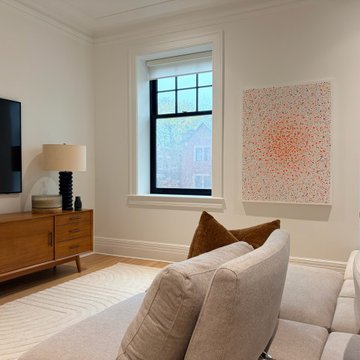 A Living Room Balancing Modernity and Heritage – Westmount Montreal