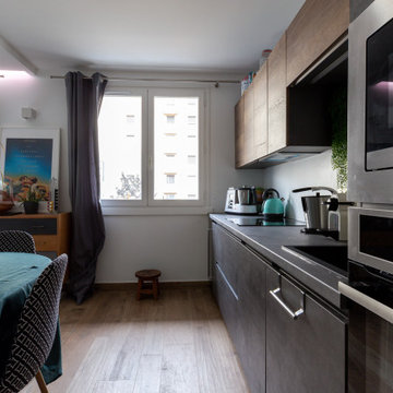 Redistribution et aménagement d'un appartement des années 70