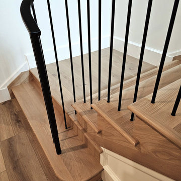Project #119 | White Oak Staircase with Stacked Bullnose Detail