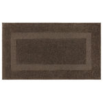 Mohawk Home - Mohawk Home Prestige Knitted Bath Rug, Walnut, 2' x 3' 4" - Refresh the bath spaces around your home with this essential bath collection featuring a dynamic high/low wide border design. Fit for a spa, these plush bath rugs offer everyday durability, sumptuous softness, and exquisite style in a variety of versatile sizes and colors to bring any bath space to life. Designed to hold up under heavy wear and tear, these resilient bath rugs offer advanced soil, stain, fade, and skid protection - the perfect choice for high-traffic areas.