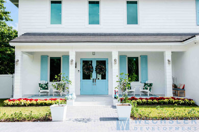 Island style exterior home photo in Miami