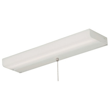 T5L LED Closet Light, White, Pull Chain