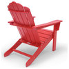Marina Outdoor Patio Adirondack Chair, Red