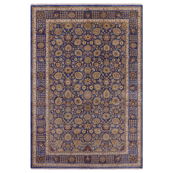 6' 2" X 9' 2" Persian Tabriz Hand-Knotted Wool Rug Q6156
