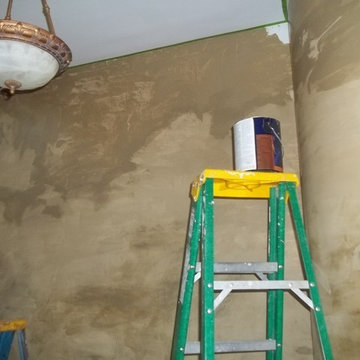 Venetian plaster ceiling and walls
