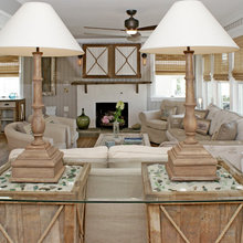 beach  with fireplace