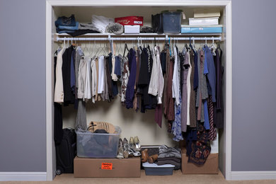 Reach-in closet Before / After
