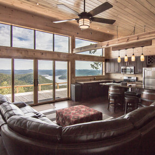 Idee per un piccolo soggiorno shabby-chic style