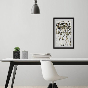 "Skeleton Crew" Framed Painting Print