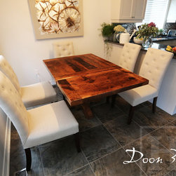 Reclaimed Wood (Sqaure) Pedestal Table - Products