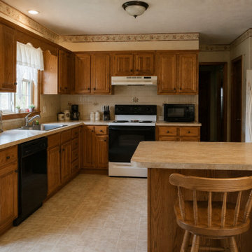 Farmhouse Style Kitchen Cabinet Installation & Warm Home Upgrade