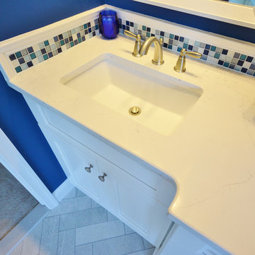 Master Bath Remodel with Blue Inspiration