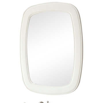Termoli 36" White Frame Modern Style Wall Mirror MIR-1033W