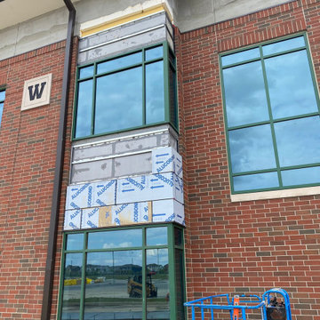 Commercial Brick Building Storefront Upgrade