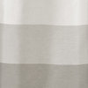 Chateau Striped Faux Silk Grommet Top Curtains, Dove Grey, 54"x108"