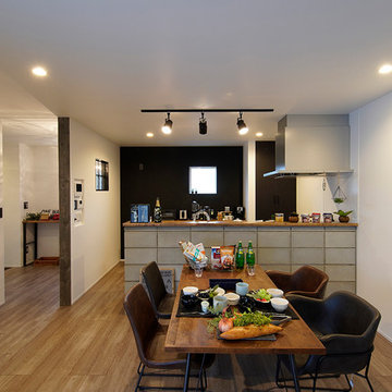 メンズライクなインダストリアルテイストの平屋