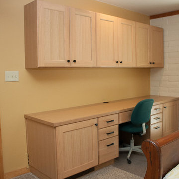 Oak Desk and Bookcase