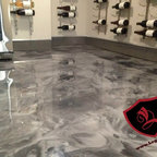 Epoxy shower floor