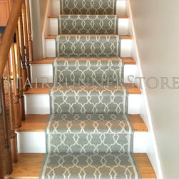 Straight Staircase Stair Runner Installations - Hall And Stair Runners