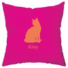 Cat Decorative Throw Pillow - 18 inch by 18 inch