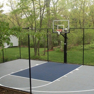 Custom Backyard Basketball Court in Beverly