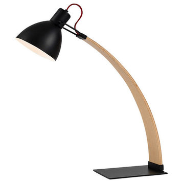 Laito Wood Table Lamp, Black