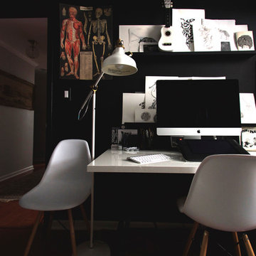 My Houzz: Classic Black and White Design in a Chicago Condo