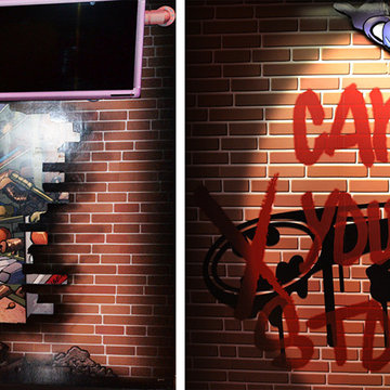 Batman Laser Challenge Theming - Detail