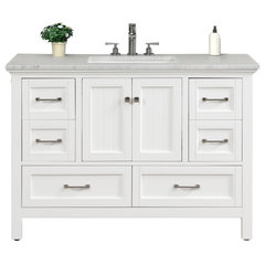 EVIVA Britney 42 Inch Transitional Ash Blue Bathroom Vanity