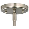 Chandelier With Mosaic Glass in Satin Nickel Finish, 592-09 GL1026C