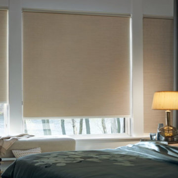 Blackout Roller Shades & Custom Draperies