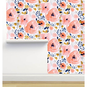Genevieve Floral Wallpaper, 24"x72"
