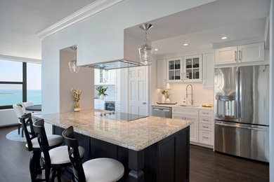 Example of an eclectic kitchen design in Chicago