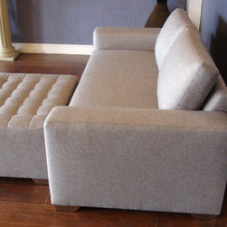 Love Seat w/ Ottoman - Sofas