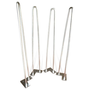 Premium 2 Rod Stainless Steel Hairpin Legs 1/2" Diameter - 28" Tall