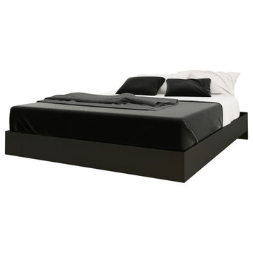 Nexera 346006 Queen Size Platform Bed, Black