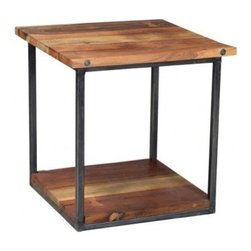 Railwood End Table - Side Tables And End Tables