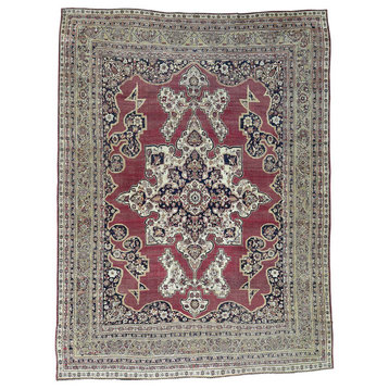 Antique Persian Lavar Kerman Good Cond Oversize Oriental Rug, 11'9"x15'7"