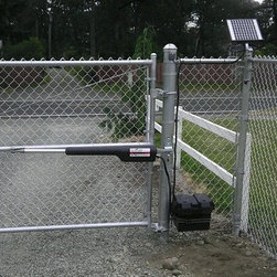 Automated solar chain link gate - Home Improvement