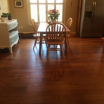 7/16" x 5" Random Lengths Hand-scraped Birch Cappuccino Engineered Wood