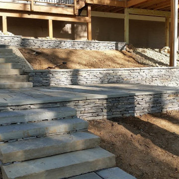 Backyard Stone Terrace