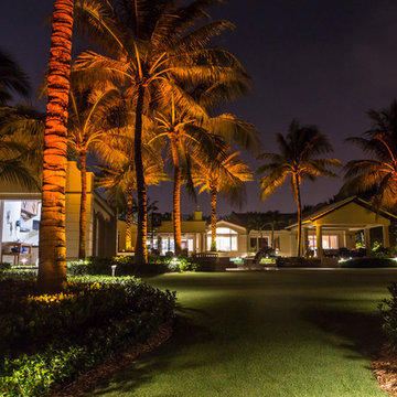 Ocean Front Landscape Lighting, FL Estate