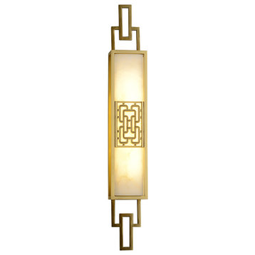 Luxury Copper Wall Lamp in Chinese Style for Bedroom, Living Room