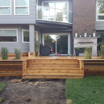 Lake Bonavista Cedar Deck Makeover