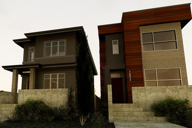 Modern exterior home idea in Edmonton
