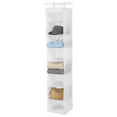 Whitmor 64 in. H 12-Pair Clear Vinyl Hanging Shoe Organizer 6044