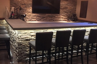 Elegant home bar photo in Kansas City