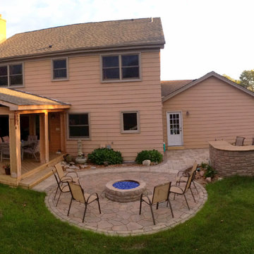 Open Porch and Patio with Outdoor Kitchen