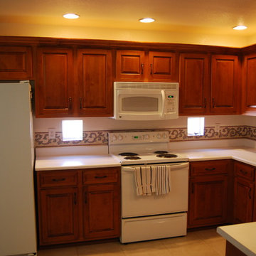Harvest Gold on Alder Kitchen Reface